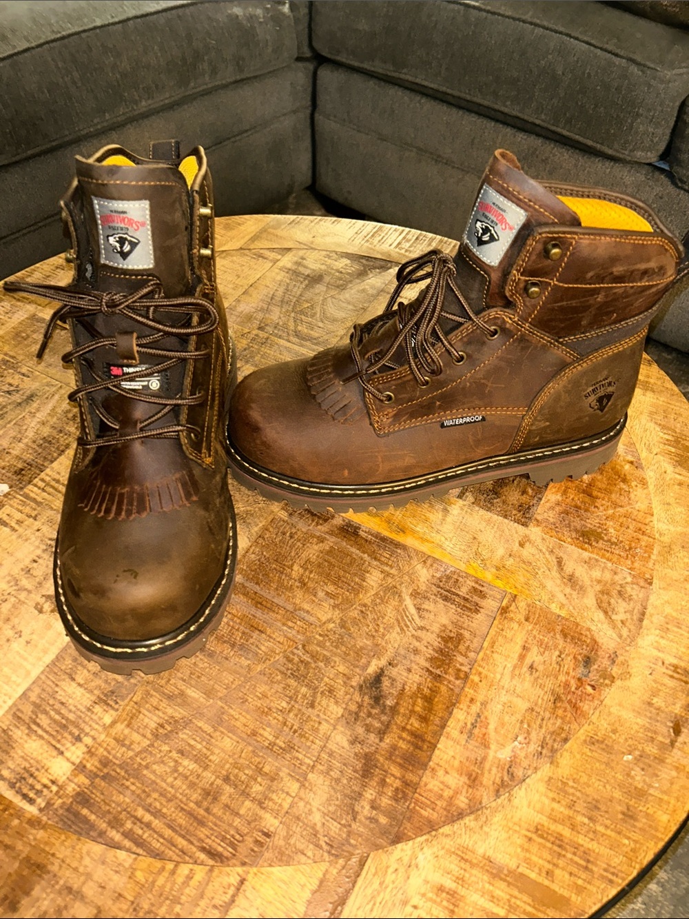 New Men's Herman Survivors Waterproof Brown Work Boots sz 10.5